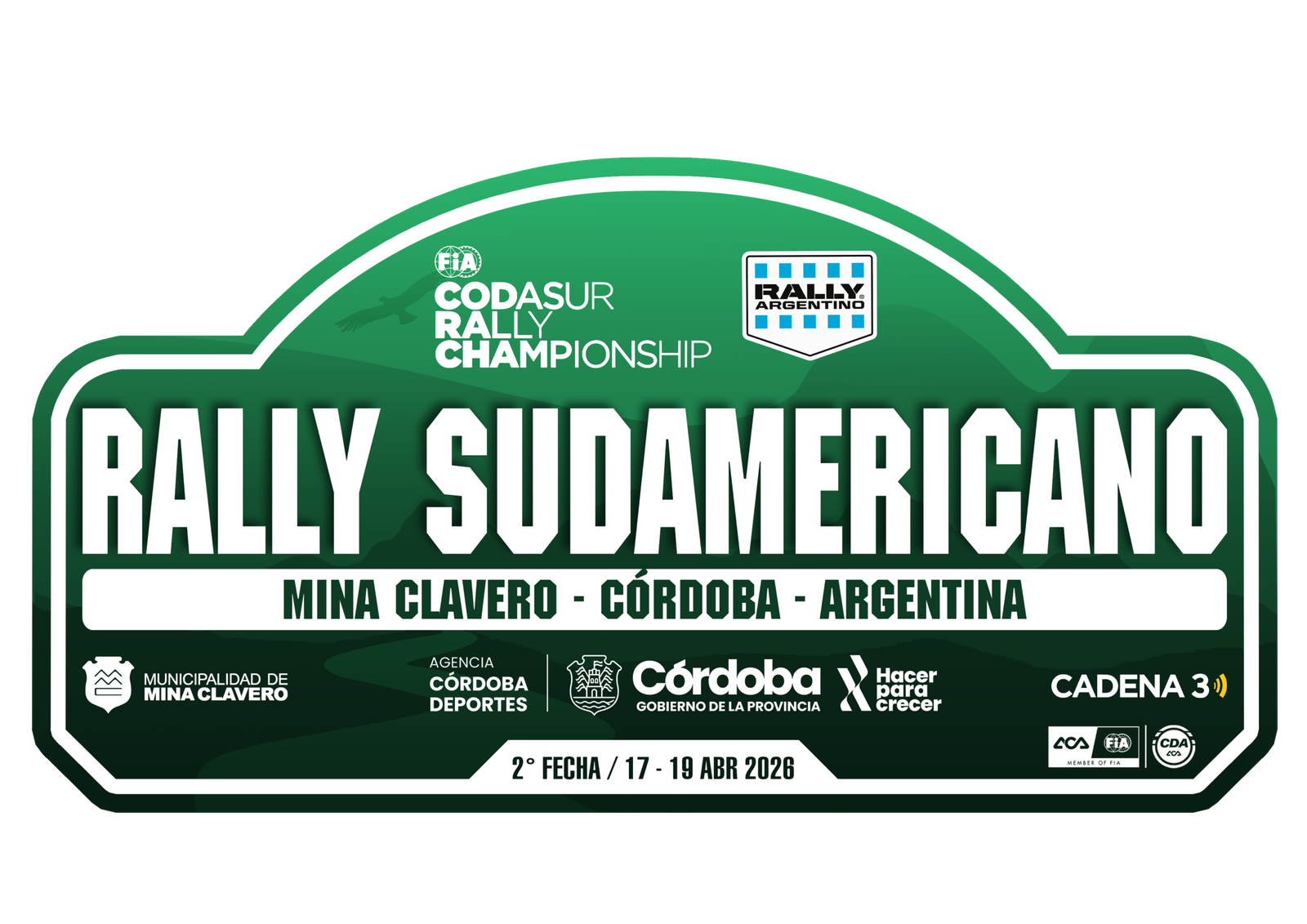 chapa rally sudamericano mc 2026